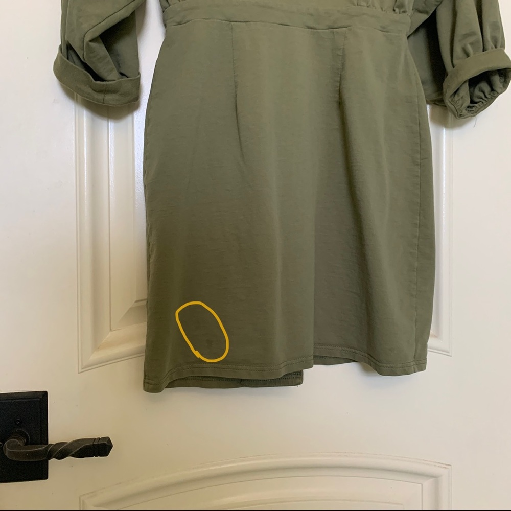 ASOS 80s Button Through Mini Dress - Picture 7 of 7